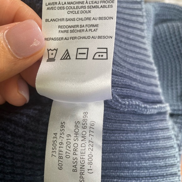 Bob Timberlake Men’s Waffle-Knit Henley Sweater | XL | Bass Pro Shops | Like New - Picture 11 of 12